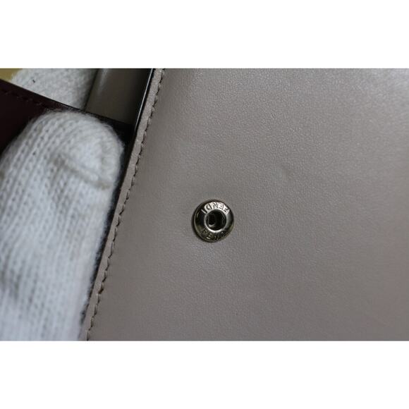 Fendi Wallet Leather Brown Gray Peekaboo Continental Certificate of Authenticity - Picture 14 of 16